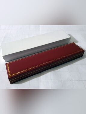 (22x5x2.5cm) Burgundy Necklace Jewelry Jewellery Storage Box Case